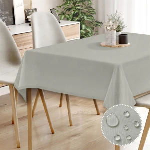 Canvas Sıvı Geçirmez Leke Tutmaz Kaya Tuzu Masa Örtüsü