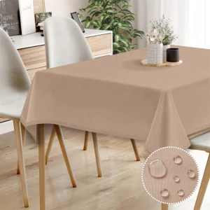 Canvas Sıvı Geçirmez Leke Tutmaz Pudra Masa Örtüsü