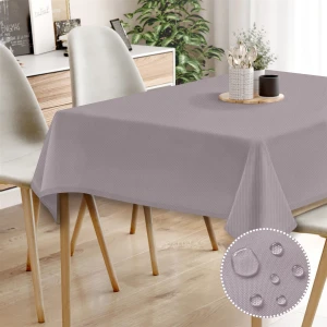 Canvas Sıvı Geçirmez Leke Tutmaz Lila Masa Örtüsü