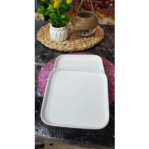 Seramik 18 x 18 cm Sunum Tabağı