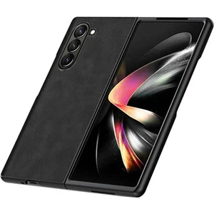 Samsung Galaxy Z Fold 6 Için Deri Desenli Plastik Koruma Kılıf
