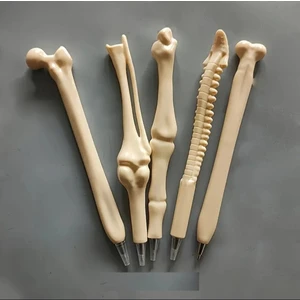 5 Adet Kemik Şeklinde Tükenmez Kalem, Ergonomik Oval Tasarım, Orta Uçlu, Plastik, Çekilebilir, Hemşireler, Doktorlar, Ofis Kullanımı, Tıbbi Defter Yazma Malzemeleri Için Mükemmel Hediye