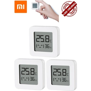 Mijia Bluetooth Akıllı Sıcaklık ve Nem Ölçer Termometre 3 Adet