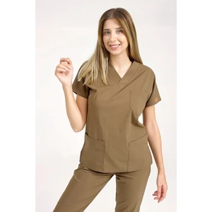 BRL Üniforma Haki Likralı Doktor ve Hemşire Forması Unisex Cerrahi Takım | Brl Scruble