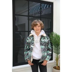 Mutlu Kids İçi Peluş Astarlı Erkek Çocuk Ceket Mont