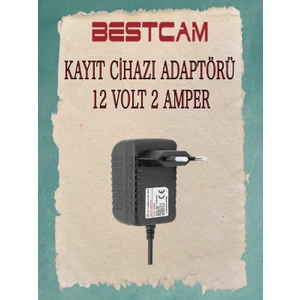 Kayıt Cihazı İçin Adaptör 12 V 2 Amper