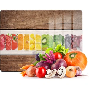 Ahşap Görünümlü Cam Kesim Tablası 30 x 40 cm