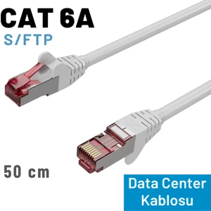 Irenıs 50 cm Cat 6A Kablo, S/ftp Ethernet Data Center Patch Kablo