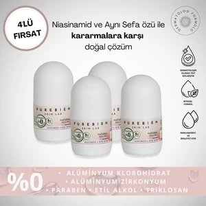 PUREBIEN SKIN LAB Doğal Roll On Kadın 4'lü Fırsat