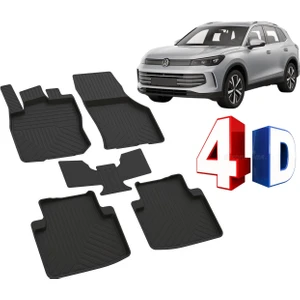 Tiguan 2024 2025 2026 Arca Özel Kauçuk 4d Havuzlu Paspas