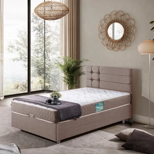 Viyana Tek Kişilik Baza Başlık Comfort Yatak Seti - Kahve