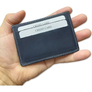 Süper Slim Deri Kartlık, Para Cepli Unisex, Ince, Kadın Erkek Kredi Kartlık Cüzdan