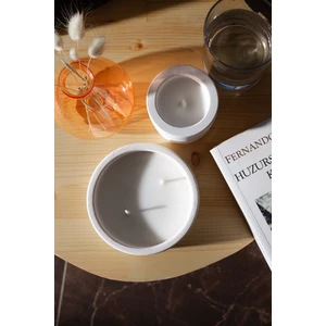 Comfort Craft Amber Kokulu 2'li Beton Mum Seti | Modern Tasarım