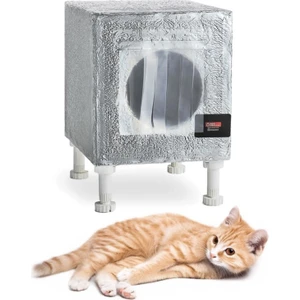 Kedi Yuvası Kedi Evi Isı ve Su Yalıtımlı % 100 Korunaklı Özel Üretim 37 x 33 x 31 cm 11 mm