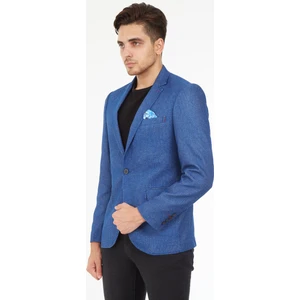 5132 Dar Kalıp Yarım Astarlı Lacivert Erkek Blazer Ceket