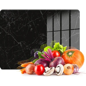 Siyah Granit Görünümlü Cam Kesim Tablası 20 x 30 cm