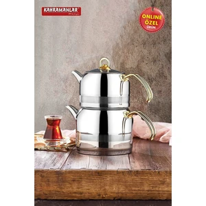 Enza Orta Boy Gold Çaydanlık