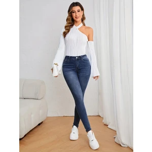 CEDY DENIM Mavi Yüksek Bel Skinny Jeans Kot Pantolon C596