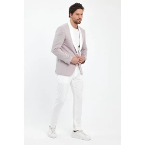 Slimfit Erkek Spor Ceket Şal Yaka Drop 6 Örme Kumaş