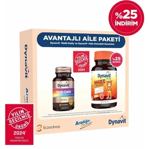 Multi Daily & Dynavit Kids Immukid Gummies Avantajlı Aile Paketi