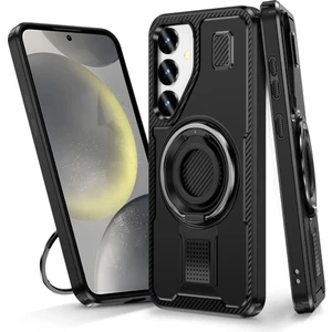 Samsung Galaxy A06 Uyumlu Standlı Selfie Yüzüklü 2mm Kamera Yükseltli Tank Kılıf