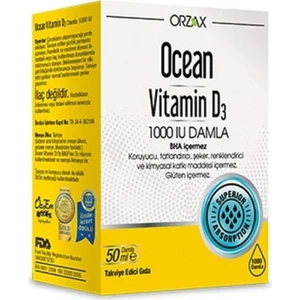 Ocean Vitamin D3 1000 Iu 50 ml Damla
