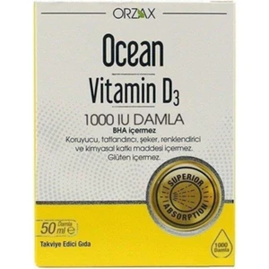 Ocean Vitamin D3 1000 Iu 50 ml Damla