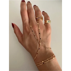 X-lady Accessories Altın Renk Sf Ezme Zincir Gold Pullu Ince Zincir Şahmeran - 3150