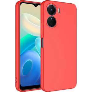 Vivo Y16 Kılıf Mara Lansman Kapak-Kırmızı