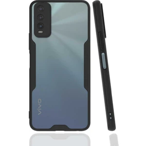 ZORE Vivo Y11S Kılıf  Parfe Kapak-Siyah