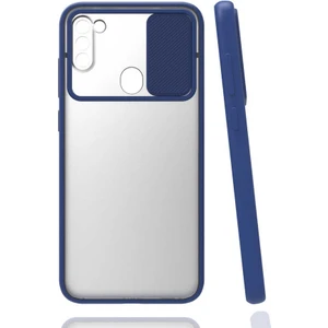 Galaxy A11 Kılıf Lensi Kapak-Lacivert