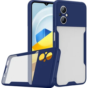 ZORE Xiaomi Poco M5 Kılıf Parfe Kapak-Lacivert