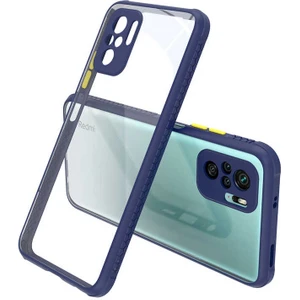 ZORE Xiaomi Redmi Note 10S Kılıf ​​Kaff Kapak-Lacivert