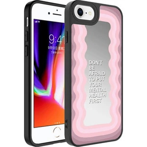 ZORE Apple iPhone 7 Plus Kılıf Aynalı Desenli Kamera Korumalı Parlak  Mirror Kapak-Ayna