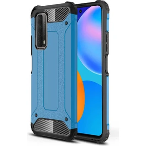 Huawei P Smart 2021 Kılıf Crash Silikon Kapak-Mavi