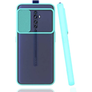 ZORE Oppo Reno 2z Kılıf Lensi Kapak-Turkuaz
