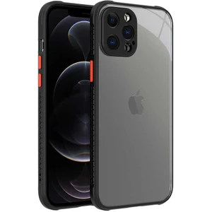 Apple iPhone 12 Pro Max Kılıf ​​Kaff Kapak-Siyah