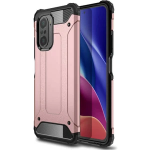 Xiaomi Redmi K40 Kılıf Crash Silikon Kapak-Rose Gold