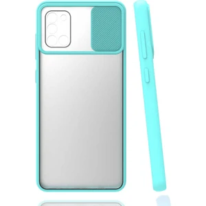 Galaxy A31 Kılıf Zore Lensi Kapak-Turkuaz