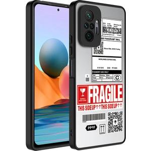 ZORE Xiaomi Redmi Note 10 Pro Kılıf Aynalı Desenli Kamera Korumalı Parlak Mirror Kapak-Fragile