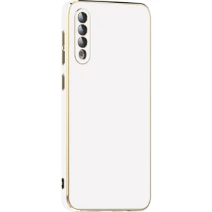 Galaxy A50 Kılıf Bark Kapak-Beyaz
