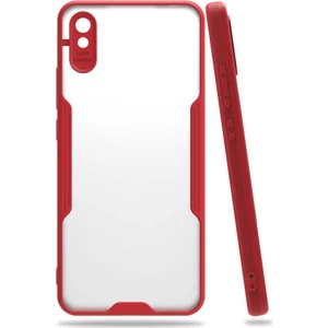 Xiaomi Redmi 9A Kılıf Parfe Kapak-Kırmızı