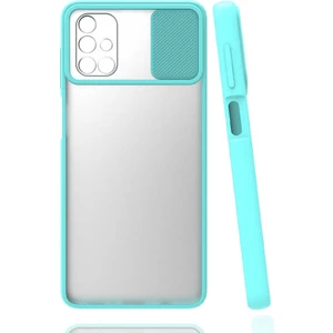 Galaxy M51 Kılıf Lensi Kapak-Turkuaz