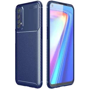 ZORE Realme 7 Kılıf  Negro Silikon Kapak-Lacivert
