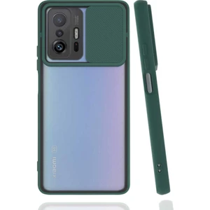 Xiaomi Mi 11T Pro 5g Kılıf Lensi Kapak-Koyu Yeşil