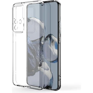 ZORE Xiaomi Mi 12T Kılıf Kamera Korumalı Süper Silikon Kapak-Renksiz