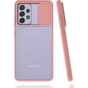 Galaxy A72 Kılıf Lensi Kapak - Pembe Açık