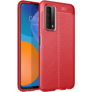 Huawei P Smart 2021 Kılıf Zore Niss Silikon Kapak-Kırmızı