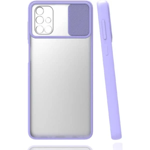 Galaxy A51 Kılıf Lensi Kapak-Lila