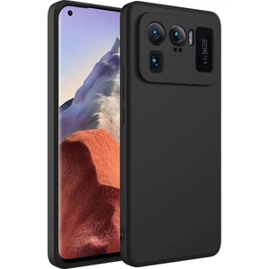 Xiaomi Mi 11 Ultra Kılıf Zore Mara Lansman Kapak-Siyah